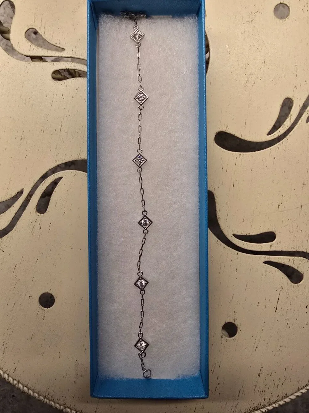ALL TIMES ANKLET by Touchstone Crystal by Swarovski - Picture 2 of 3